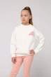 Світшот для дівчинки YUKI молочний 146 ЦБ-00284509 - изображение 1