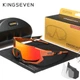 Противоударные велосипедные поляризационные солнцезащитные очки KINGSEVEN LS910 Orange-Orange - изображение 2