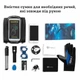 Велосумка Rockbros трехсекционная с отделением для смартфона 1 5 л нейлоновая с козырьком и светоотражающими элементами на раму велосипеда для удобной перевозки вещей и навигации во время длительных поездок и активного катания по бездорожью - изображение 9