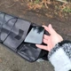 Сумка велосипедная Trizand на багажник с термоизоляцией объем 9 л влагозащитная с плечевым ремнем и светоотражающими элементами для велотуризма и загородных поездок Черная - изображение 7
