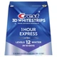 Отбеливаюшие полоски для зубов Crest 3D Whitestrips 1 Hour Express, 5 пакетиков (10 полосок = 5 процедур по 60 минут) - изображение 6