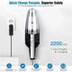 Аккумуляторный автомобильный пылесос Vacuum Cleaner E-6 XL-830 120 Вт с HEPA-фильтром и тремя насадками - изображение 2