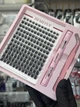 Набор пучковых ресниц JIEMEIYA L01-0.07D черный микс 10-14 мм с клеем и пинцетом - изображение 3