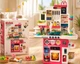 Велика дитяча кухня Kitchen WD-8824 висота 100 см , 69 предметів , з парою та циркуляцією води, світло звук - зображення 1