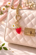 Брелок для телефона из жемчуга цветная клубника Pearl - изображение 9