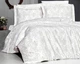 Турецкое постельное белье First Choice Cotton Satin Delmor krem евро - изображение 1