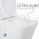 Напольный унитаз Qtap Tern Ultra Quiet безободочный с сиденьем Soft-Close QT17222175AUQ1W Белый, компактный, белый - изображение 5