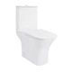 Унитаз-компакт Qtap Presto Quadro безободочный с сиденьем Soft-close QT24221215AW, напольный, белый - изображение 1