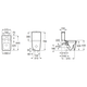 Square унитаз Rimless напольный 37х64,5х79,4см ROCA INSPIRA A342536000 - изображение 2