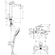 Набор смесителей для ванны (71716670+71740670+24301670) HANSGROHE TALIS E 71740670U, чёрный матовый - изображение 2