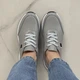 Женские кроссовки ITstyle из натуральной кожи Серые 38 (50643) - изображение 6