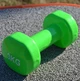 Гантель вінілова PowerPlay 4125 Achilles 3 кг. Зелена (1шт.) (PP_PP_4125_3kg) - зображення 9