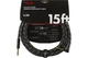Кабель инструментальный FENDER CABLE DELUXE SERIES 15' ANGLED BLACK TWEED - изображение 1