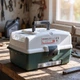 Ящик для інструментів Intertool 530x270x245 мм пластиковий місткий органайзер з висувними лотками та надійним замком для майстерні та дому - зображення 1
