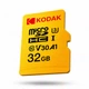 Карта памяти Kodak microSDHC 32GB UHS-I U3 V30 A1 Class 10 до 100MB/s + SD адаптер для телефона, камеры, дрона - изображение 2