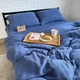 Комплект постельного белья (муслин 4-х слойный) СИНИЙ полуторный 70/70, Ell Home - изображение 2
