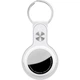 Чехол для поисковой метки Apple AirTag Leather Key Ring White HC [174306] - изображение 2