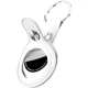 Чехол для поисковой метки Apple AirTag Leather Key Ring White HC [174306] - изображение 4