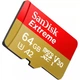 Карта пам'яті SanDisk Extreme microSDXC 64GB UHS-I U3 A2 V30 + SD Adapter (SDSQXAH-064G-GN6AA) [174298] - зображення 5