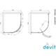 Душова кабіна Devit Comfort FEN1223 100х100 см профіль хром/прозоре скло - изображение 3