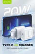 Сетевое зарядное устройство BAVIN PC851Y-СС PD 20W Type-C + кабель Type-C/Type-C 60W White - изображение 2