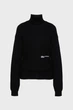 Жіночий чорний вовняний светр oversized rollneck Karl Lagerfeld Jeans M 246J2003 - изображение 4