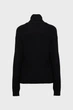 Жіночий чорний вовняний светр oversized rollneck Karl Lagerfeld Jeans M 246J2003 - изображение 5