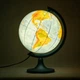 Глобус настольный диаметр 25см Glowala с подсветкой на пластиковой ножке политико-физический 0713 - изображение 3