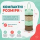 Контейнер дозатор для детской смеси на 3 секции, портативный органайзер для сухого молока и каш - изображение 11