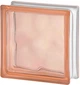 Стеклоблок розовый "Волна" матовый с 1-ой стороны Pink Wave Sahara 1S 1919/8 - изображение 1