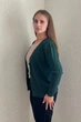 Кардиган INEDIT 24006 Dark-Green ONE SIZE - зображення 2