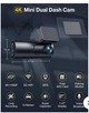 Відеореєстратор GKU D600Pro 4K WiFi GPS з 1,47-дюймовим IPS-екраном - зображення 2