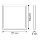 Панель вбудована LED Horoz Electric GALAKSI-60 60W 6400K 4200Lm 180-265V 595x595x8мм (056-002-0060-020) - изображение 2