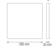 Панель вбудована LED Horoz Electric PLAZMA-45 45W 6400K 3375Lm 595x595x35мм (056-010-0045-020) - изображение 4