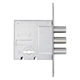 Механизм замка ABARO B10.01pb (BS52,5мм) матовый никель 5 ключей тех.упаковки.без отв. планки - изображение 5