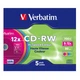 Диск CD Verbatim CD-RW 700Mb 12X SlimBox 5шт Color - зображення 7