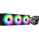 Система водяного охолодження AeroCool Abyss L360R Digi 360 мм, 320 Вт, 3 вентилятори 120 мм, 1800 об/хв, чорна (ACLA-AD36117.11) - зображення 1