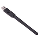 USB WiFi адаптер RT 7601 черный компактный с внешней антенной для ресивера и доступа к интернету - изображение 4