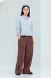 Укороченная рубашка свободного кроя JW ANDERSON UNIQLO в клетку 1159862495 (Голубой XL) - изображение 12