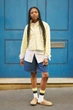 Укороченная рубашка свободного кроя JW ANDERSON UNIQLO в клетку 1159862493 (Желтый XL) - изображение 11