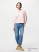 Укороченная рубашка свободного кроя JW Anderson Uniqlo в полоску 1159863176 (Розовый XL) - изображение 2