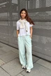 Укороченная рубашка свободного кроя JW Anderson Uniqlo в полоску 1160644867 (Бежевый XXL) - изображение 5