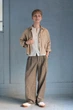 Фланелевая рубашка Uniqlo 1159855871 (Бежевый XL) - изображение 8
