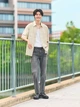 Рубашка в клетку UNIQLO с короткими рукавами 1161496350 (Бежевый XL) - изображение 4