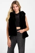 Женская жилетка из экомеха GUESS с капюшоном 1159865167 (Черный S) - изображение 3