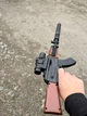 Страйкбольний Автомат Калашнікова на акумуляторі АК-47 з Лазером та Компенсатором на кульках 6 мм Довжина 70 см, коричневий - зображення 2