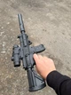 Страйкбольний автомат M416 на пластикових кулях, Автоматичний режим від акумулятора,62 см, лазер, USBзарядне - зображення 4