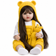 Реалістична Кукла Реборн 55 см повністю вінілова Doll Reborn Baby К0100227 - зображення 1
