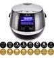 Мультиварка рисоварка Yum Asia Sakura YUM-EN15 1.5 л 860W 8 чаш з керамічною чашею чорна срібляста - зображення 2
