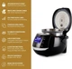 Мультиварка рисоварка Yum Asia Sakura YUM-EN15 1.5 л 860W 8 чаш з керамічною чашею чорна срібляста - зображення 3